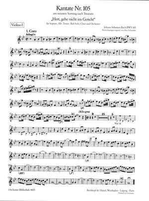 Bach, JS: Kantate 105 Herr, gehe nicht