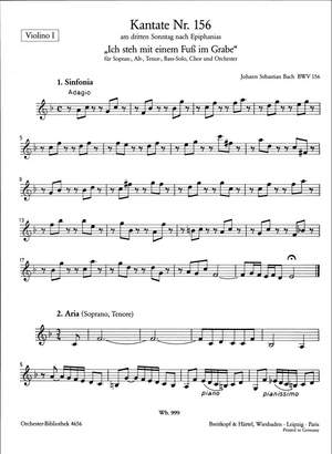 Bach, JS: Kantate 156 Ich steh mit einem