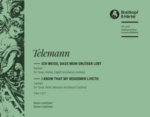 Bach, JS: Kantate 160 Ich weiss, dass