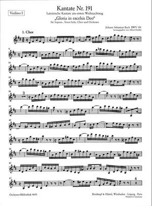 Bach, JS: Gloria In Excelsis Deo BWV 191