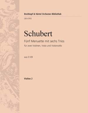 Schubert: 5 Menuette mit 6 Trios D 89