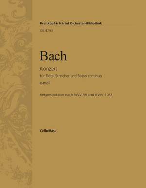 Bach, JS: Flötenkonzert e-moll BWV 1059R