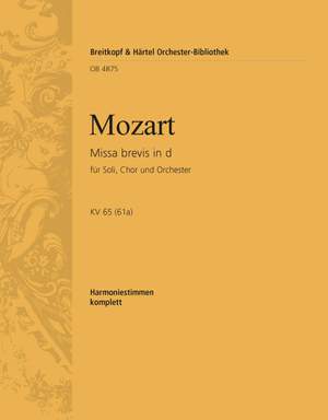 Mozart, W: Missa brevis in D KV 65