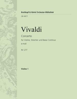 Vivaldi: Concerto e-moll RV 275