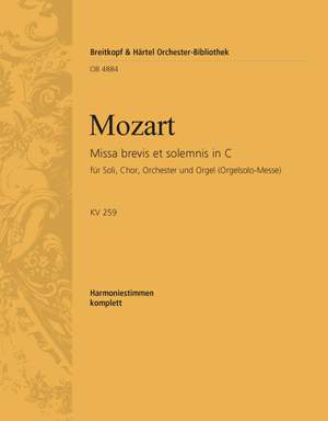 Mozart, W: Missa brevis in C KV 259