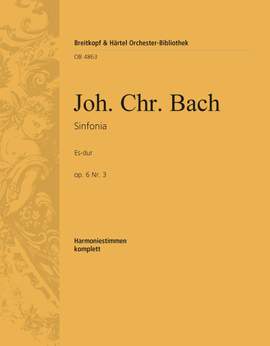 Bach, J: Sinfonia Es-dur op. 6/3