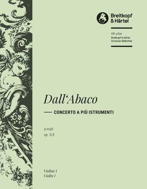Dall'Abaco: Concerto e-moll op. 5/3