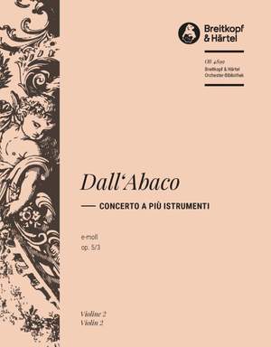Dall'Abaco: Concerto e-moll op. 5/3