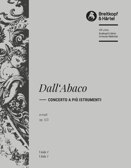 Dall'Abaco: Concerto e-moll op. 5/3
