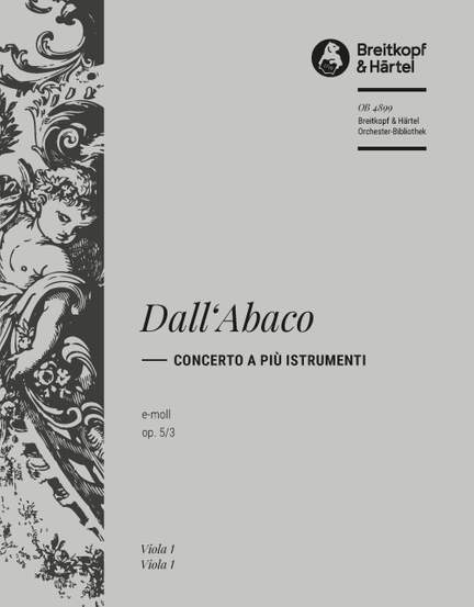 Dall'Abaco: Concerto e-moll op. 5/3