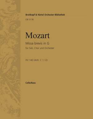 Mozart: Missa brevis in G KV140(C1.12)