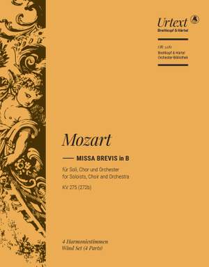 Mozart, W: Missa brevis in B KV 275