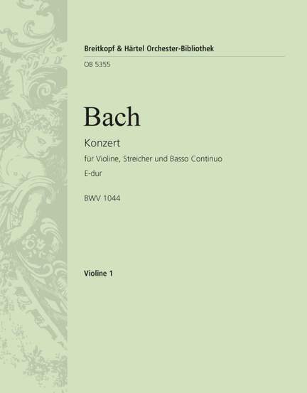 Bach, JS: Violinkonzert E-dur BWV 1042