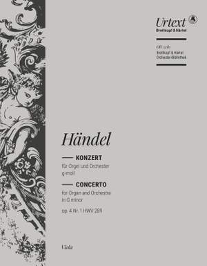 Händel: Orgelkonzert g-moll op.4/1 HWV289
