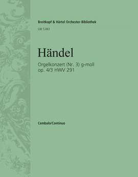 Händel: Orgelkonzert op. 4/3 HWV 291