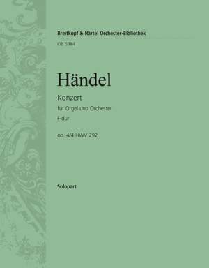 Händel: Orgelkonzert F op. 4/4 HWV 292