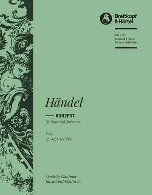Händel: Orgelkonzert F-dur op.4/5 HWV 293