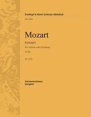 Mozart, W: Violinkonzert G-dur KV 216