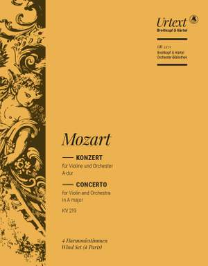 Mozart, W: Violinkonzert A-dur KV 219