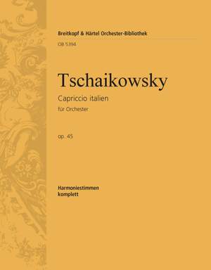 Tschaikowsky, P: Capriccio italien op. 45