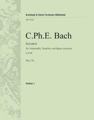 Bach, CPE: Cellokonzert a-moll Wq 170