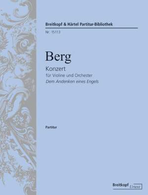Berg, A: Konzert für Violine und Orchester