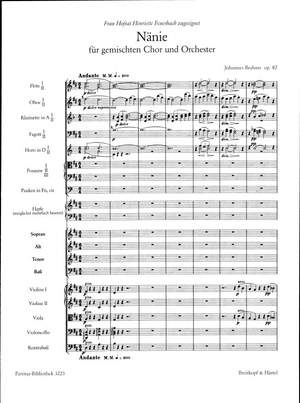 Brahms: Nänie op. 82
