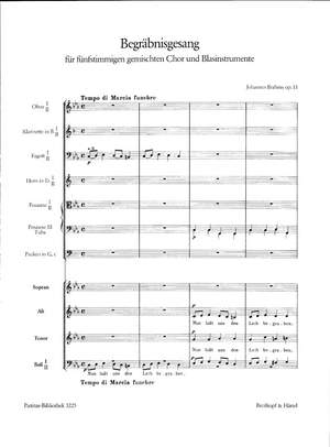 Brahms: Begräbnisgesang op. 13