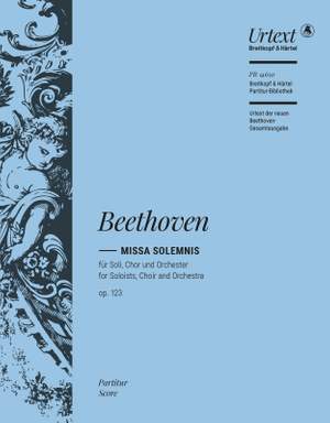 Beethoven: Missa Solemnis D-dur op. 123