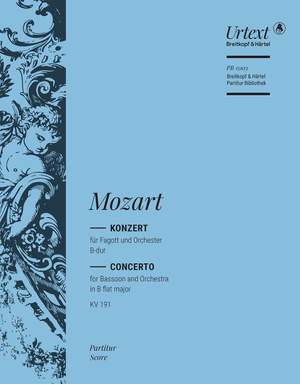 Mozart, W: Fagottkonzert B-dur KV 191