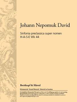 David: Sinfonia Preclassica Wk 44