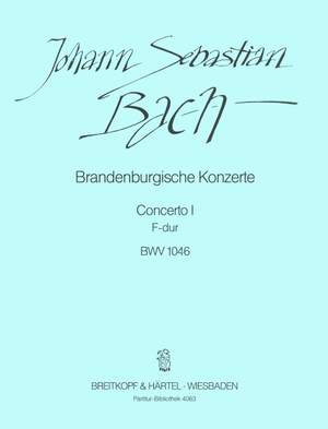 Bach, JS: Brandenburg. Konz. 1 F BWV1046