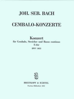 Bach, JS: Cembalokonzert E-dur BWV 1053