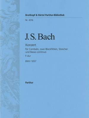 Bach, JS: Cembalokonzert F-dur BWV 1057