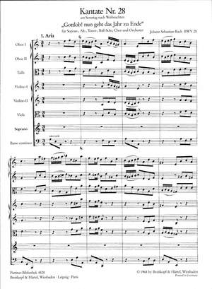 Bach, JS: Kantate 28 Gottlob! Nun geht