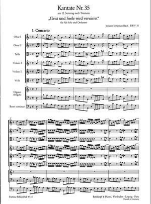Bach, JS: Kantate 35 Geist und Seele