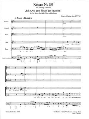 Bach, JS: Kantate 159 Sehet, wir gehn