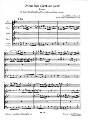 Bach, JS: Kantate 189 Meine Seele rühmt