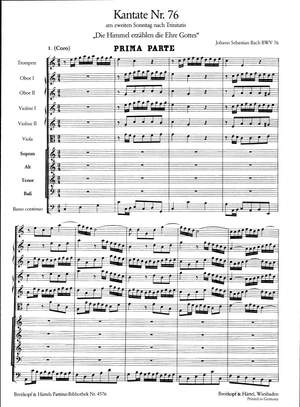 Bach, JS: Kantate 76 Die Himmel erzählen