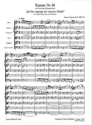 Bach, JS: Kantate 84 Ich bin vergnügt
