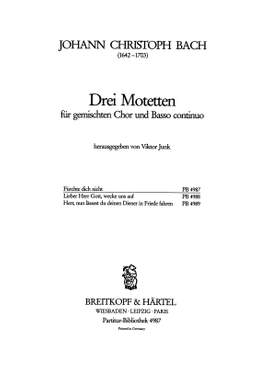 Bach, J: Fürchte Dich Nicht