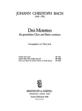 Bach, J: Lieber Herr Gott