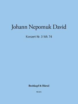 David: Konzert, Nr. 3 Wk 74