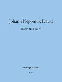 David: Konzert, Nr. 3 Wk 74