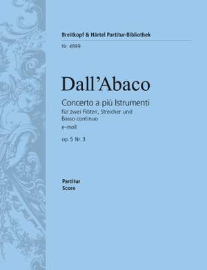 Dall'Abaco: Concerto e-moll op. 5/3