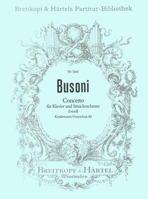 Busoni: Concerto d-moll Busoni-Ver. 80