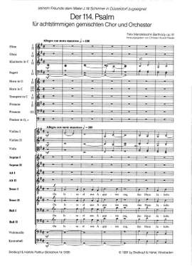 Mendelssohn: Der 114. Psalm op. 51