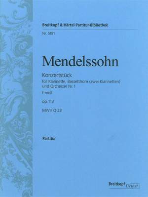 Mendelssohn: Konzertstück 1 f-moll op. 113