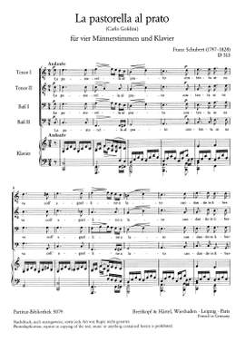 Schubert, F: La Pastorella al prato D 513