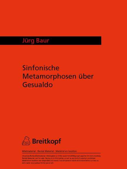 Baur: Sinf. Metamorphosen Gesualdo